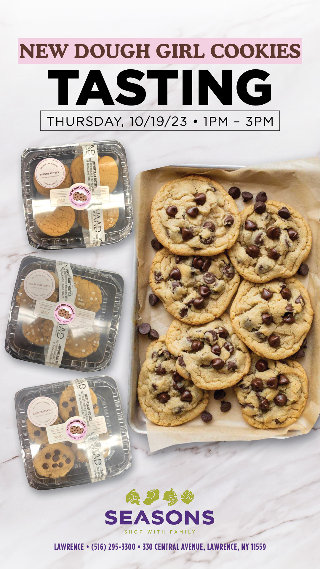 New Dough Girl gluten-free cookies and packaged varieties